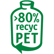 80% recycled PET