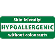 skin friendly: hypoallergenic without colourants