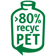 >80% recycl PET