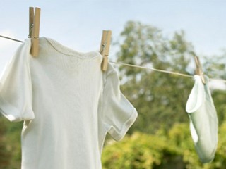 White clothes hanging