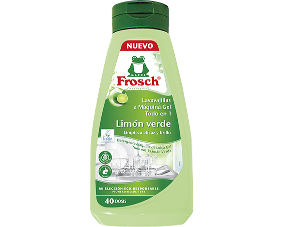  Frosch Detergente Máquina de Loiça Gel Tudo em 1 Limão Verde 