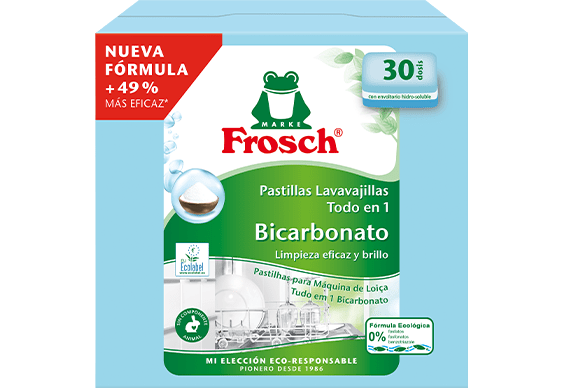  Frosch Pastilhas para Máquina de Loiça Tudo em 1 Bicarbonato 